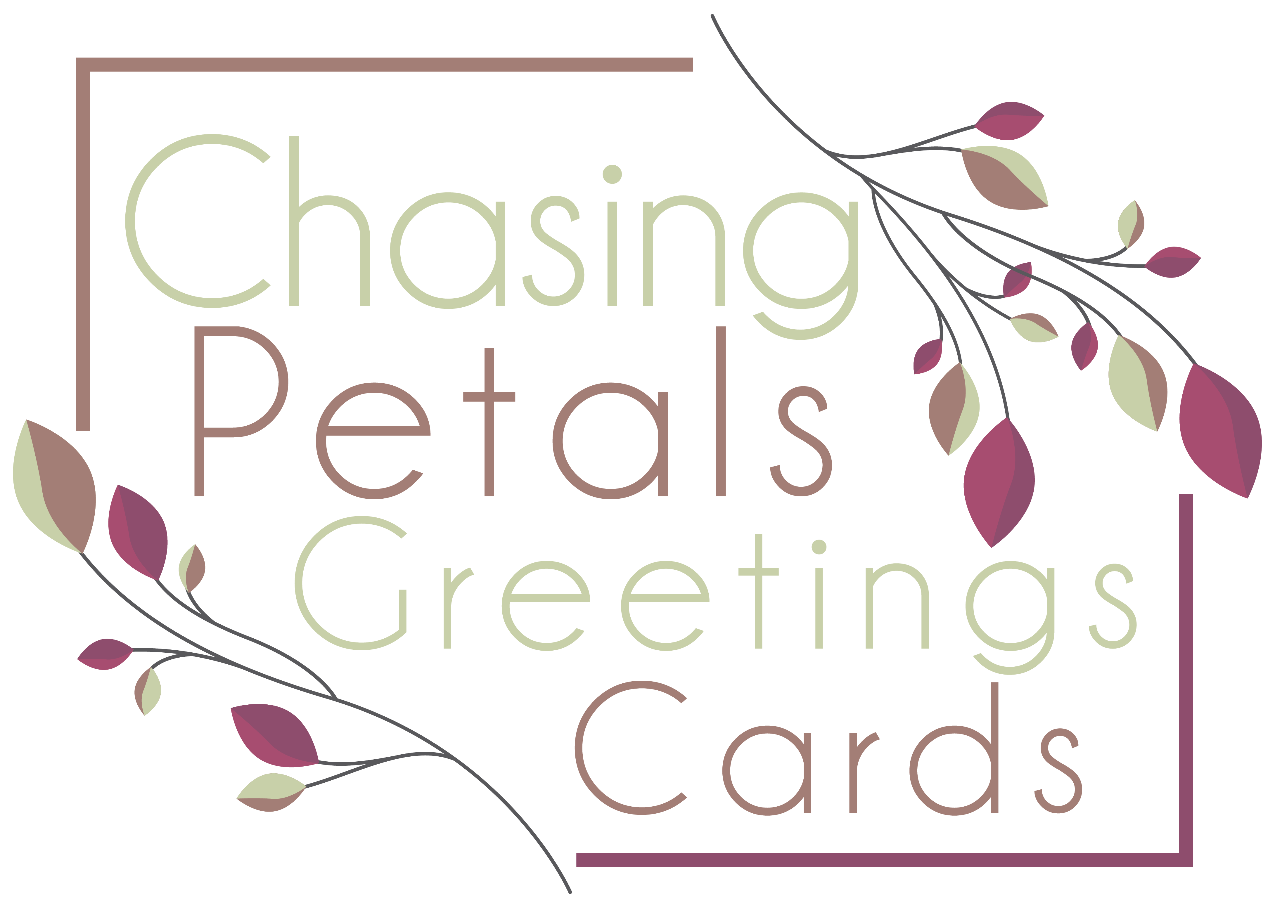 Chasing Petals Greetings Cards